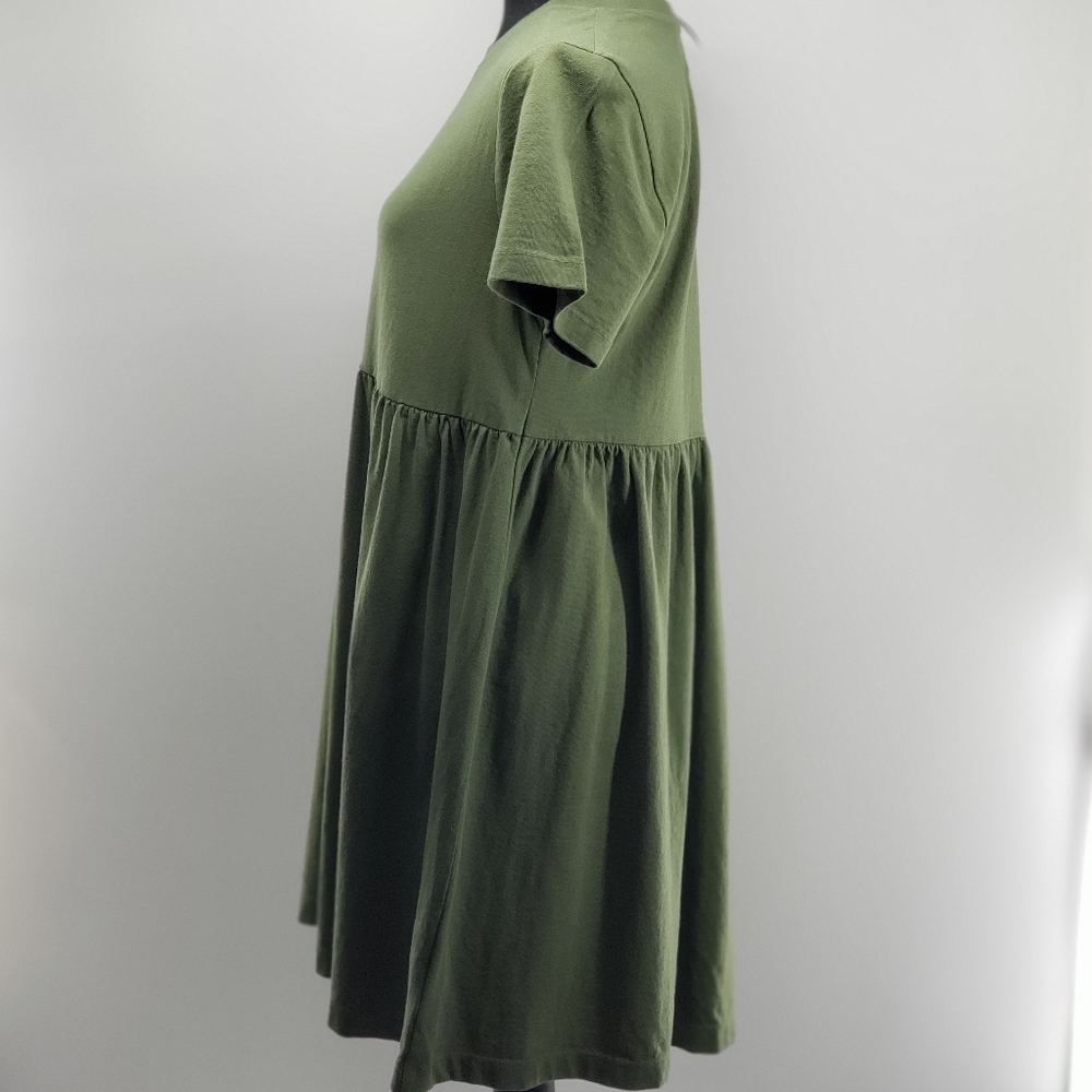 Urban Outfitters. Olive Green Babydoll Dress - Picture 4 of 11